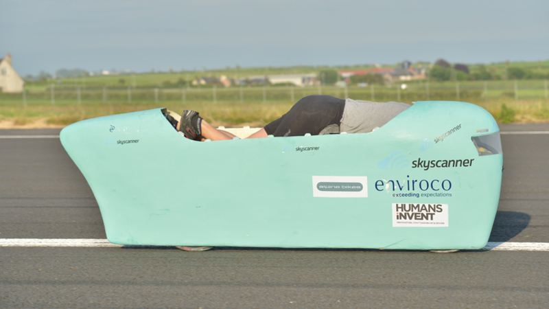 Illustration for article titled This Ridiculous Bike Could Set The Human Powered Speed Record